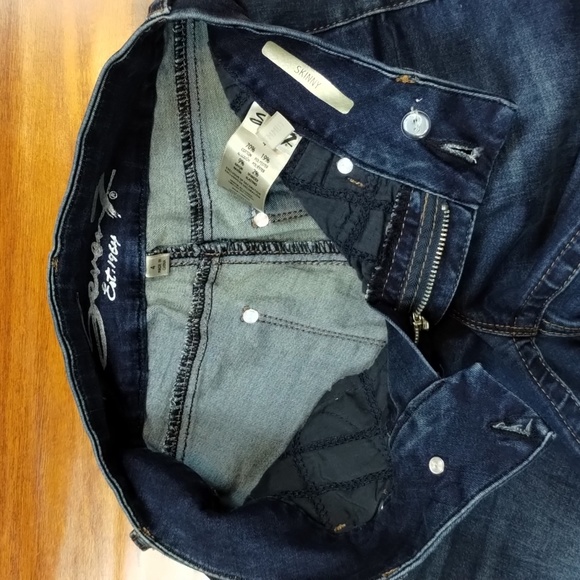 Seven 7 Tummy Less Skinny Denim Jeans Inseam 30" - Picture 12 of 15